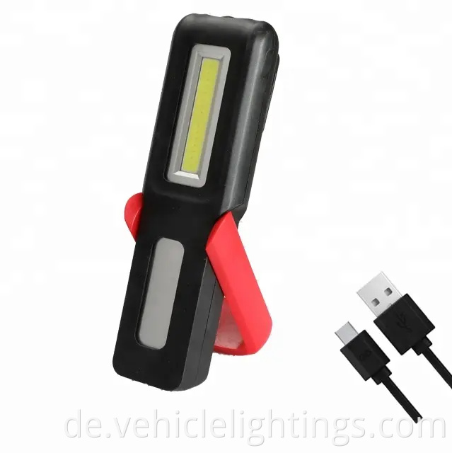 Heißverkauf Plastik 3W COB LED 160 Lumen wiederaufladbare Hände kostenlos Stift Arbeit Licht